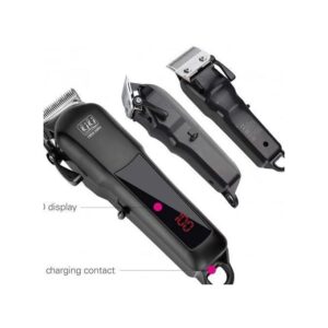 Kiki New Gain Professional Rechargeable Wireless Hair Clipper With Battery Percentage Display (NG-888B)